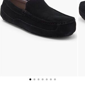 UGG Men's Black Suede Slippers